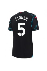 Fotbalové Dres Manchester City John Stones #5 Dámské Třetí Oblečení 2023-24 Krátký Rukáv